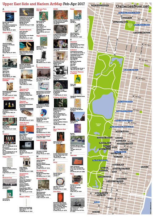 GalleriesNow UES, Harlem map 2v6