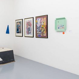 Installation image for Manfred Pernice: Lando (I – VIII, 2018), at Mai 36 Galerie