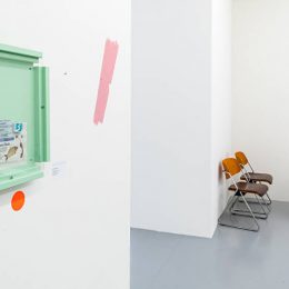 Installation image for Manfred Pernice: Lando (I – VIII, 2018), at Mai 36 Galerie