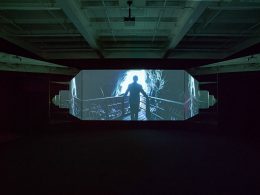 Installation image for Doug Aitken, at Galerie Eva Presenhuber