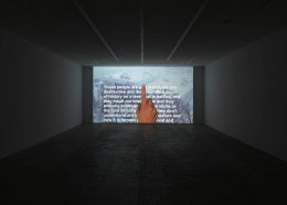 Installation image for Liam Gillick / Adam Pendleton, at Galerie Eva Presenhuber
