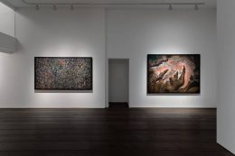 Installation image for Edward Burtynsky: The Human Signature, at Flowers Gallery