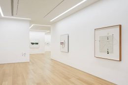 Installation image for Victor Pasmore: Space as Motif (Works from 1960-1970), at Marlborough