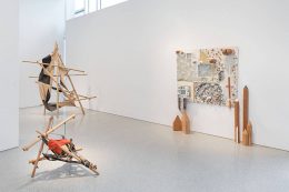 Installation image for Art of Defiance: Radical Materials, at Michael Rosenfeld Gallery