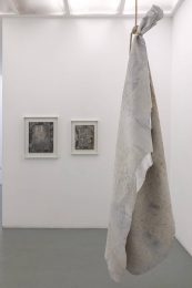 Installation image for Edith Dekyndt: The Lariat, at VNH Gallery