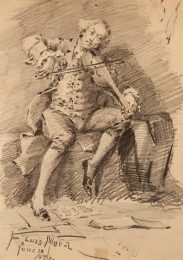 Nicolai Cikovsky, Edmund Yaghjian, Seymour Rosenthal, Edmund Yaghjian, Jack Levine, James McGarrell, Jack Levine & Francis Luis Mora, Untitled (Violinist), 1890