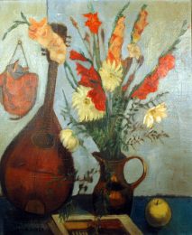 Earl H. Brewster, Romare Bearden, Romare Bearden, Philip Evergood, Romare Bearden, Francis Luis Mora, Seymour Rosenthal, Edmund Yaghjian & Isaac Soyer, Mandolin & Vase