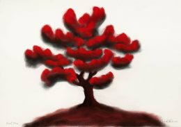 David Nash, Red tree, 2018