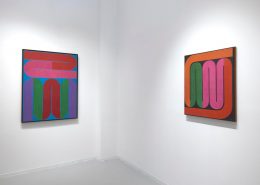 Installation image for James Kelly: Tubes and Radiators: Paintings from 1964 - 1967, at David Richard Gallery