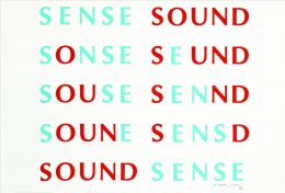 Emmett Williams, Sense Sound, (1955) 1989