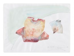 Maria Lassnig, Die Käselust (Cheese Desire), 1990