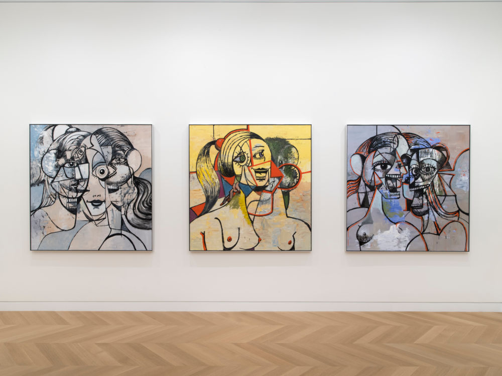 Installation image for George Condo: Paintings & Works on Paper, at Skarstedt
