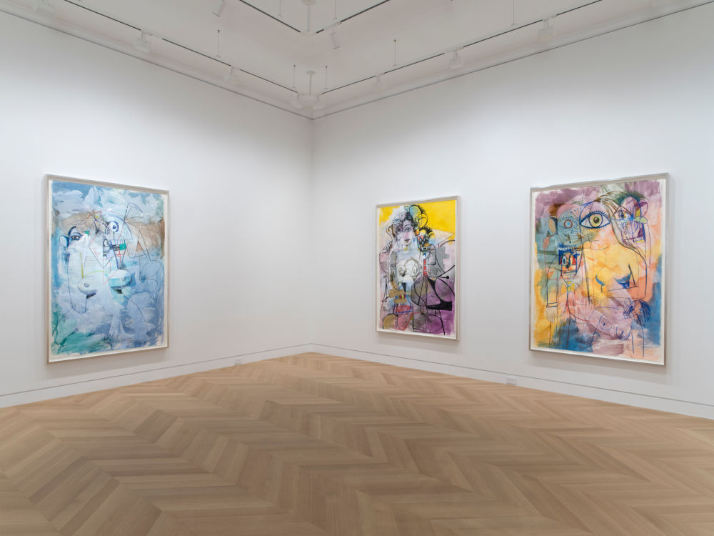 Installation image for George Condo: Paintings & Works on Paper, at Skarstedt