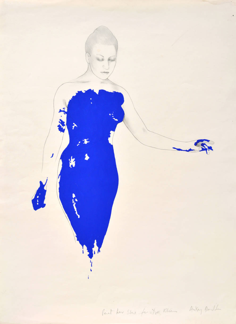 Antony Donaldson, Paint her blue for Yves Klein, 1983