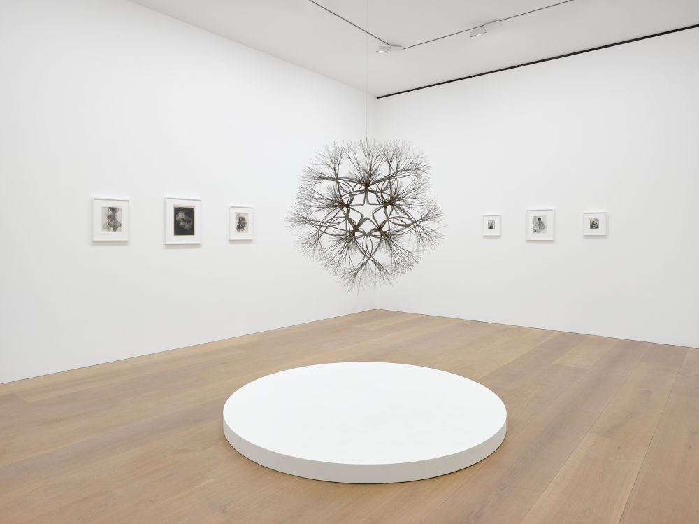 Installation image for Ruth Asawa: A Line Can Go Anywhere, at David Zwirner