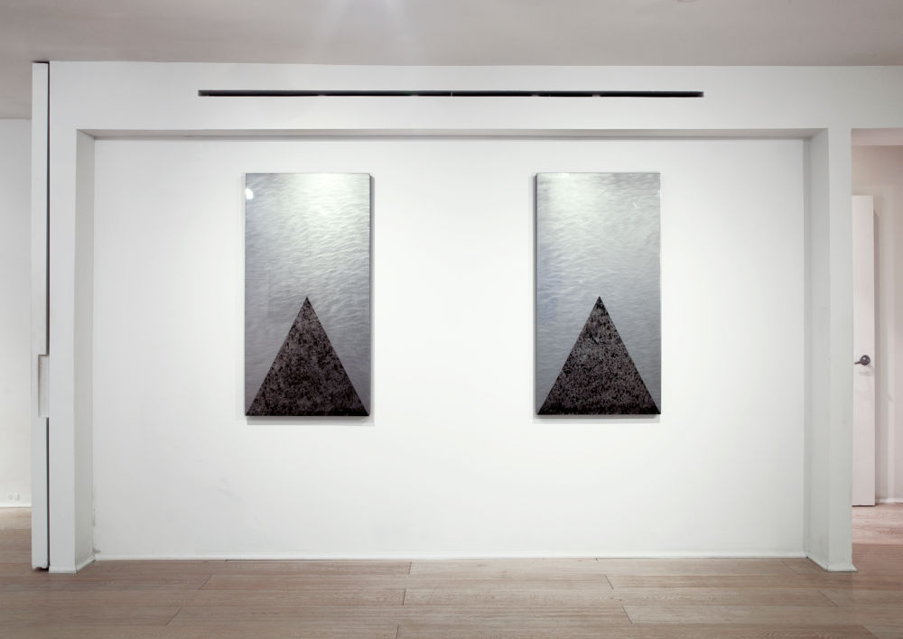 Installation image for Nick Moss: Steel Shapes, at Leila Heller Gallery