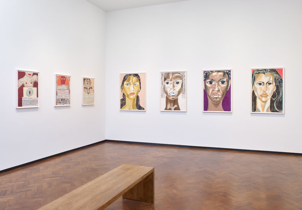 Installation image for Francesco Clemente: Pastels, at Lévy Gorvy Dayan
