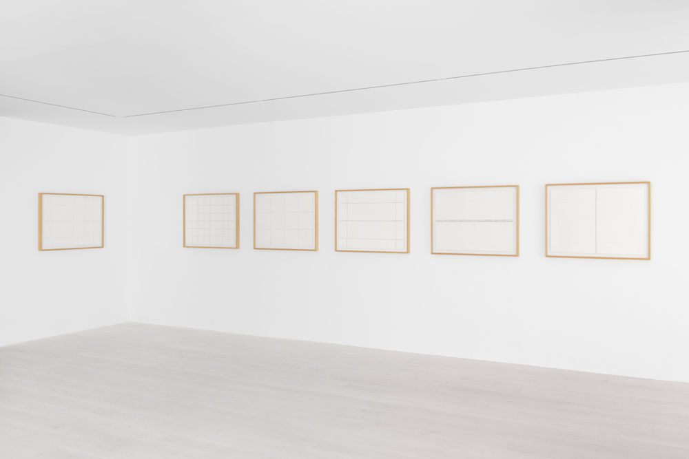 Installation image for Judd in Two Dimensions: Fifteen Drawings, at Mignoni