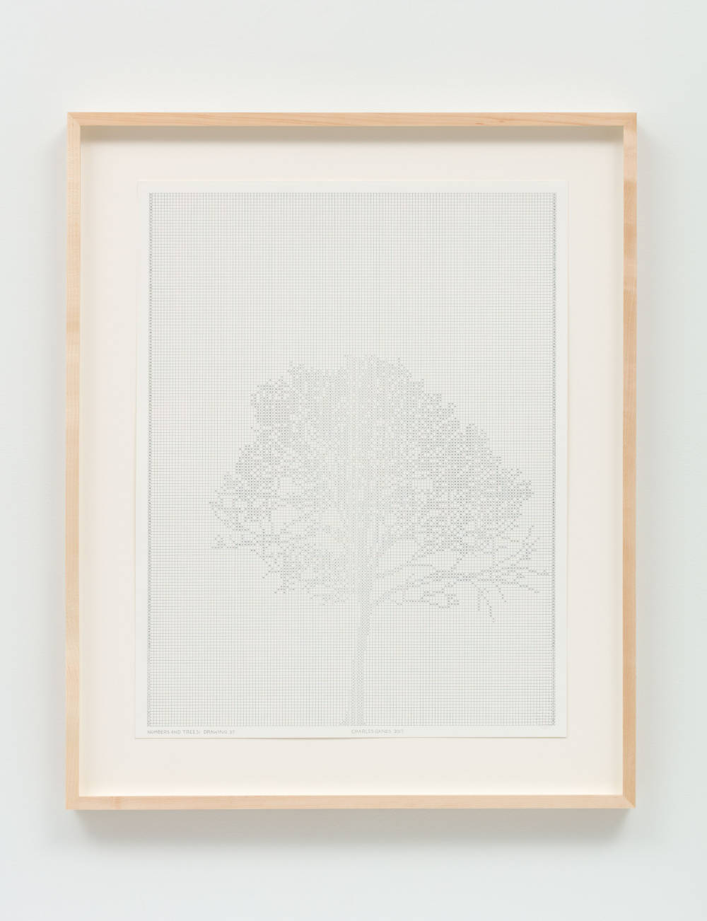 Charles Gaines, Numbers and Trees: Drawing 37, 2017