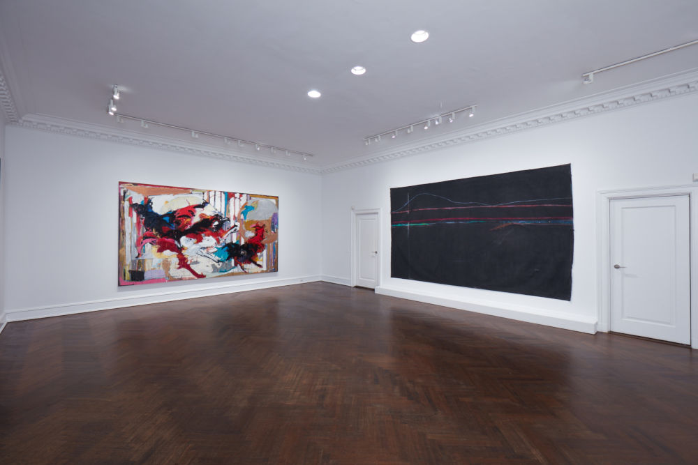 Installation image for Mary Lovelace O’Neal: Chasing Down the Image, at Mnuchin Gallery