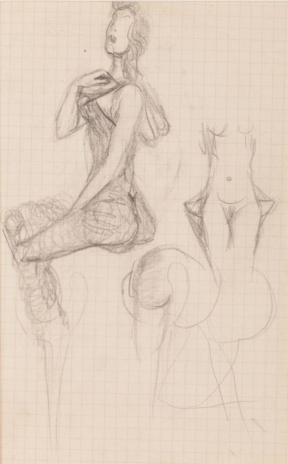 Salvador Dalí, Nouvelle silhouette du sex-appeal; Lampadaires aux béquilles, c.1937