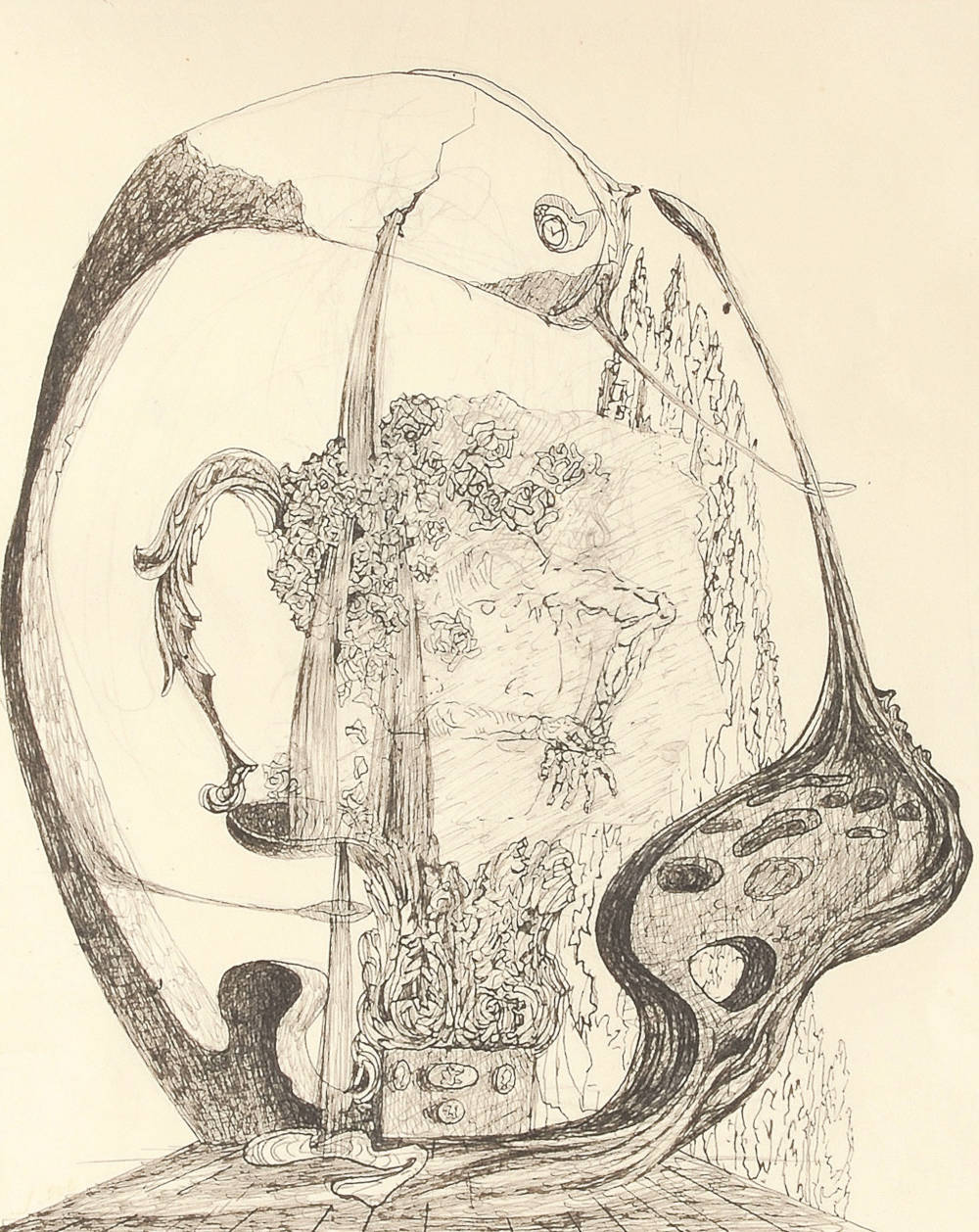 Salvador Dalí, Study for Portrait of the Viscountess Marie-Laure de Noailles, c. 1931