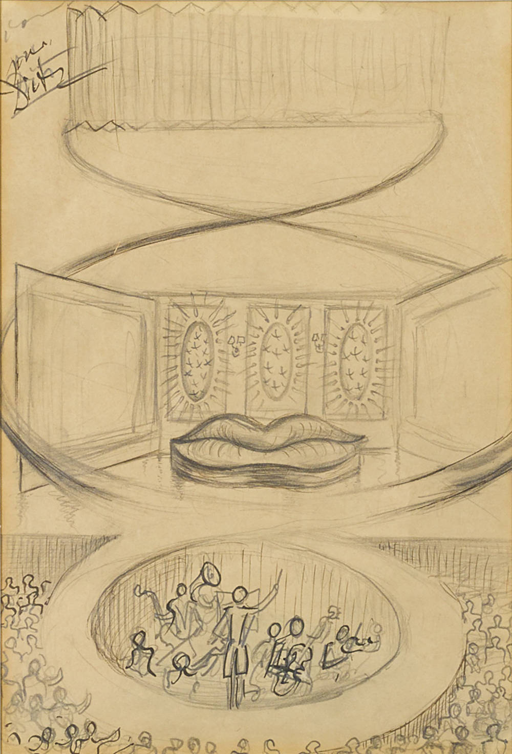 Salvador Dalí, Théâtre et scène Saliva Sofa, 1937