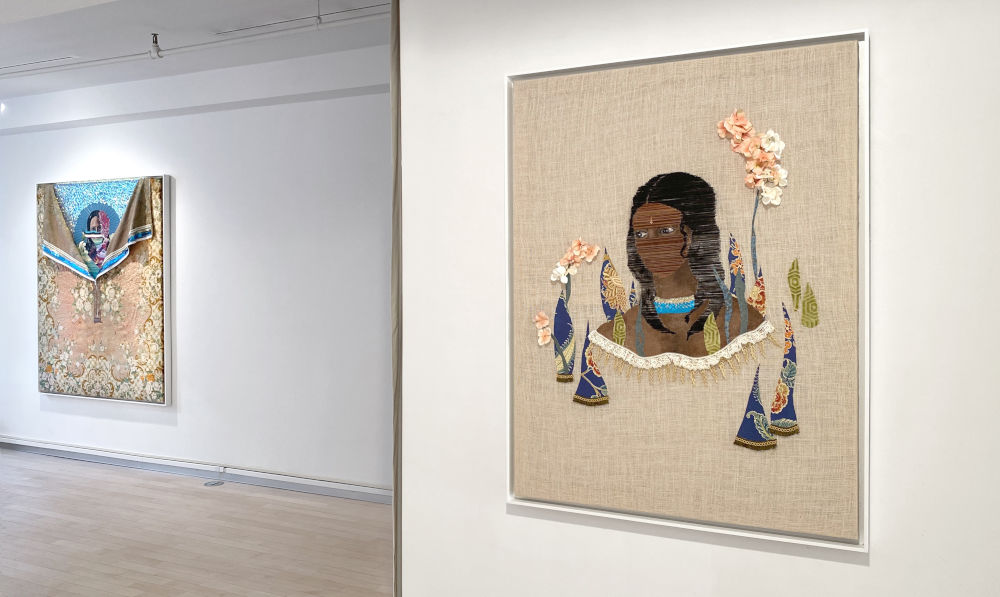 Installation image for History Reclaimed: Suchitra Mattai and Adrienne Elise Tarver, at Hollis Taggart