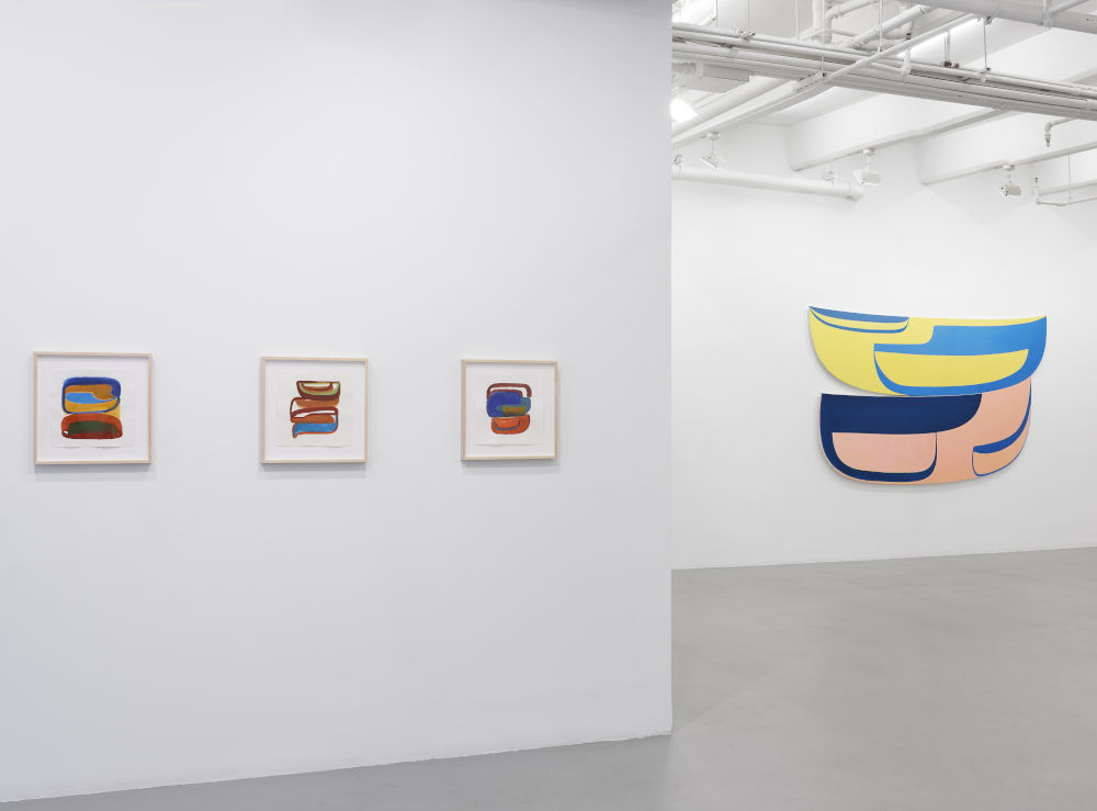 Installation image for Joanna Pousette-Dart, at Lisson Gallery