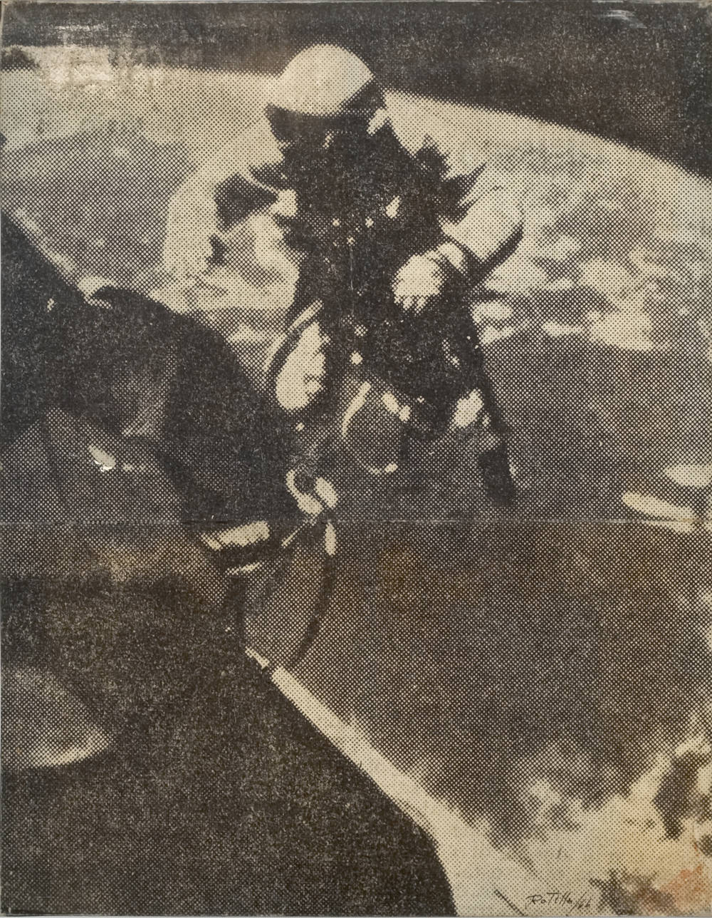 Mimmo Rotella, L'astronaute, 1966