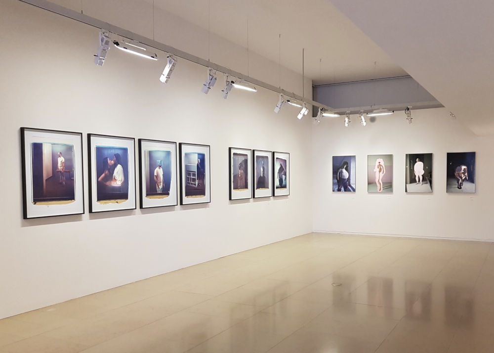 Installation image for Erwin Wurm Photographs, at MEP - Maison Européenne de la Photographie