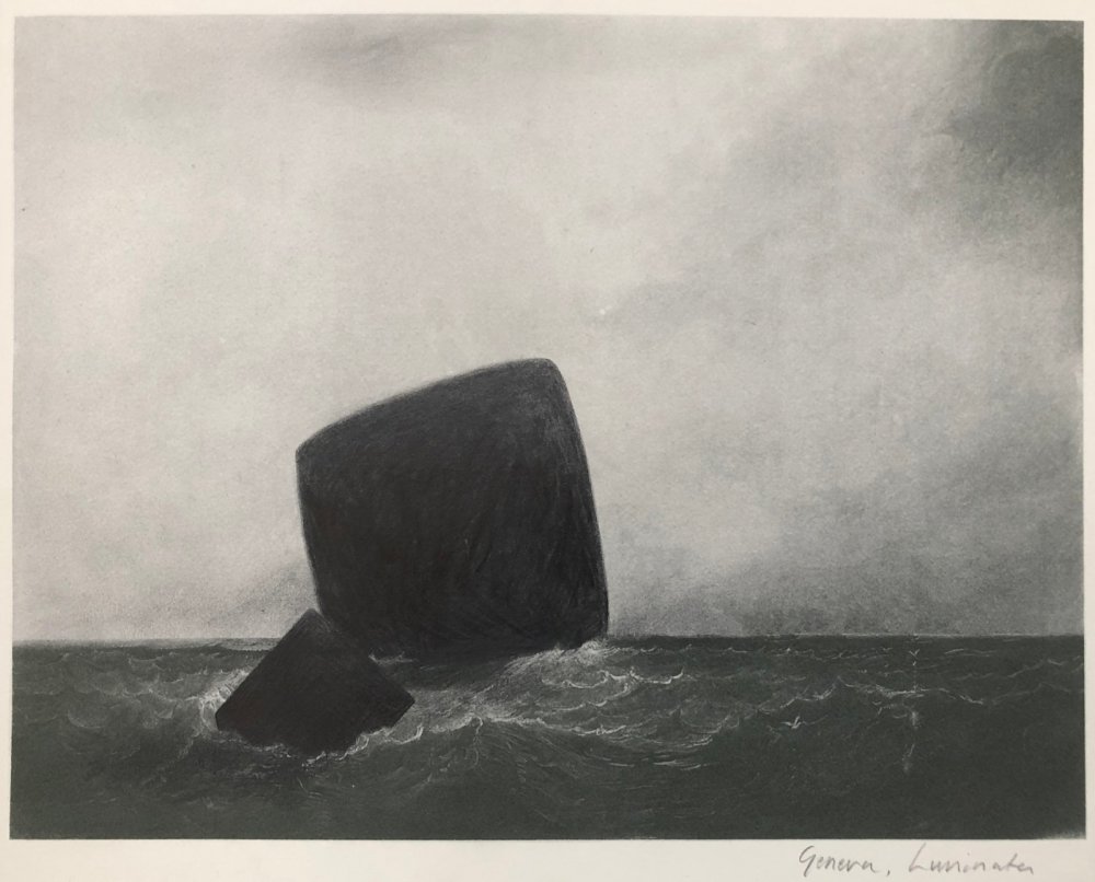 Fiona Banner aka The Vanity Press, Geneva, Luminari (From the series: Full Stop Seascape), 2019