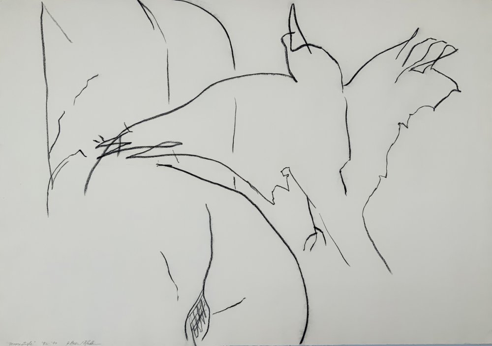 Jo Baer, Moorestyle. From the series: With Bruce Robbins, 1982 / 1990