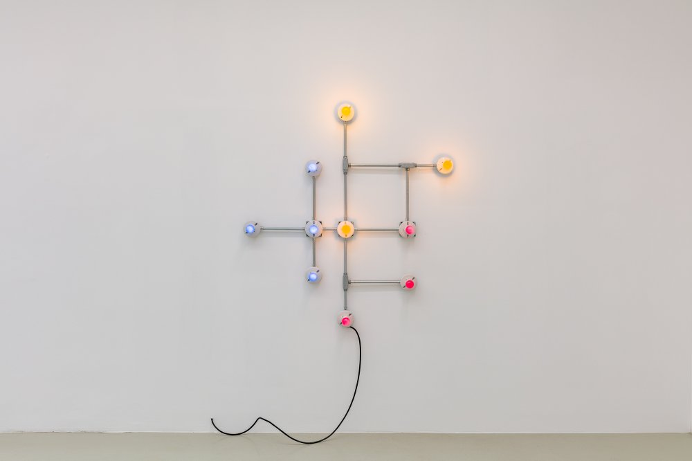 Giandomenico Tonatiuh (G.T.) Pellizzi, Conduits in Red, Yellow and Blue (No Signal 4), 2020