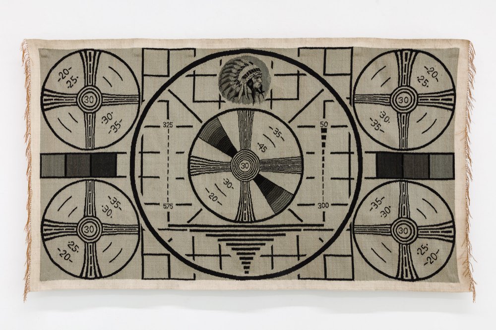 Giandomenico Tonatiuh (G.T.) Pellizzi, No Signal (Test Pattern Tapestry 1), 2017