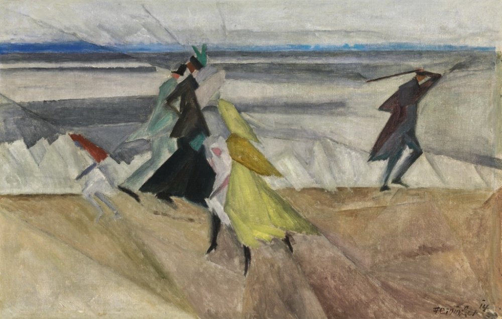 Lyonel Feininger, Regentag an der See (Rainy day at the sea), 1914