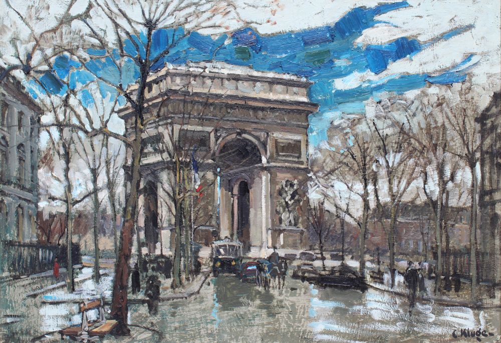 Constantin Kluge, Avenue Carnot et Arc de Triomphe