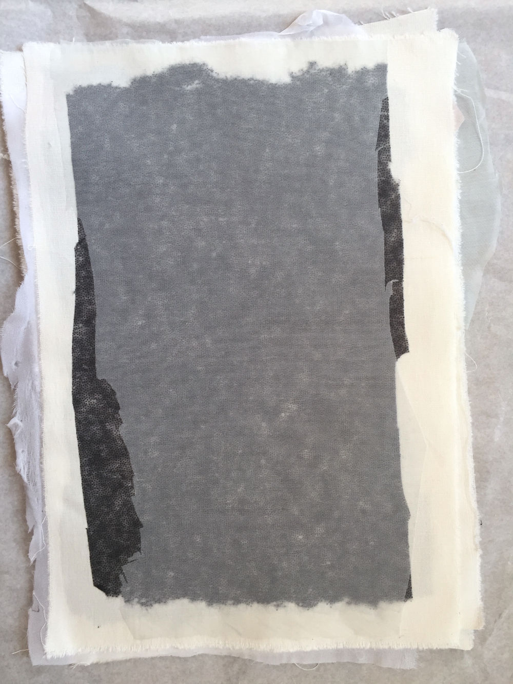 Textile collage – part of a larger series of works, 2016