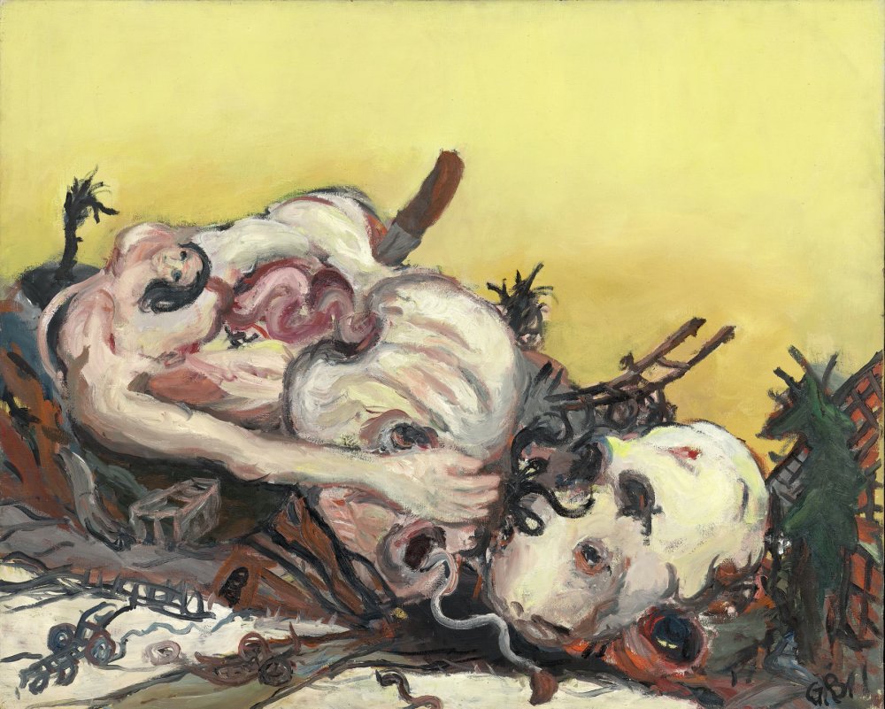 Georg Baselitz, Das Bild für die Väter (Painting for the Fathers), 1965