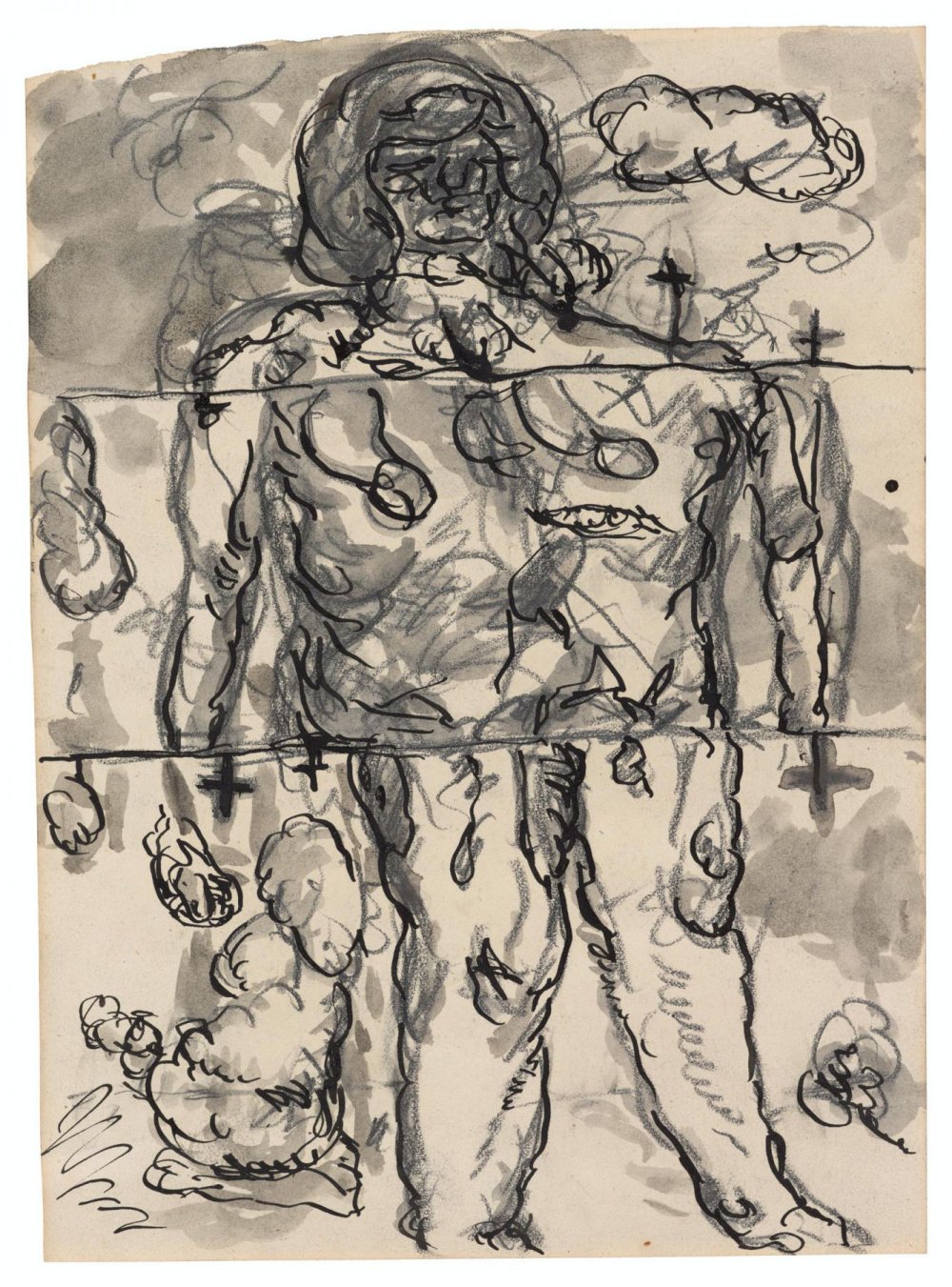 Georg Baselitz, Drei Streifen (Three Stripes), 1966