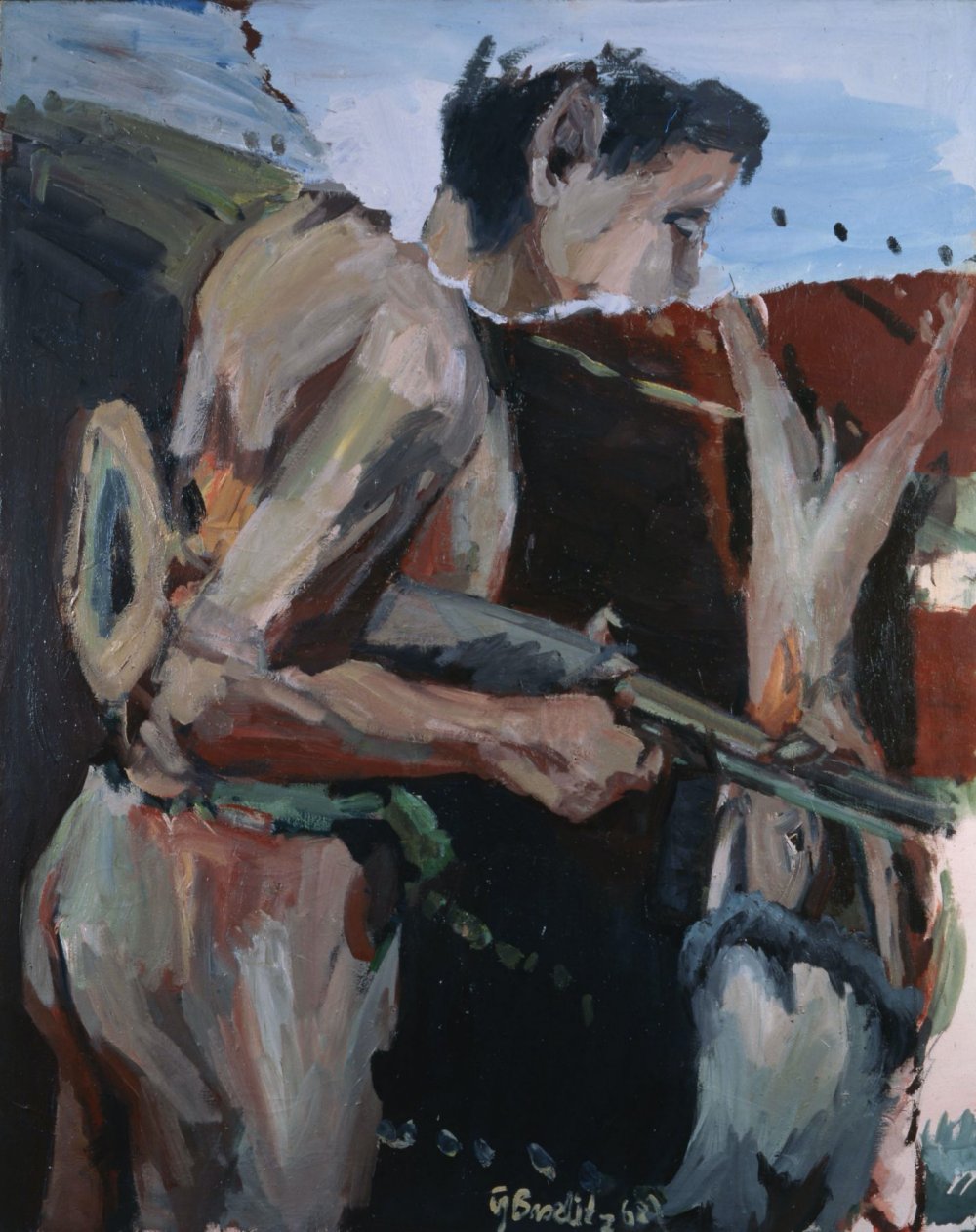 Georg Baselitz, Ein Jäger (A Hunter), 1968