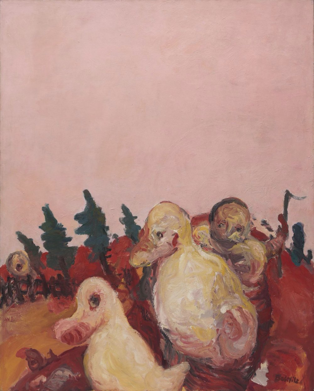 Georg Baselitz, Schwarzer Garten (Black Garden), 1964
