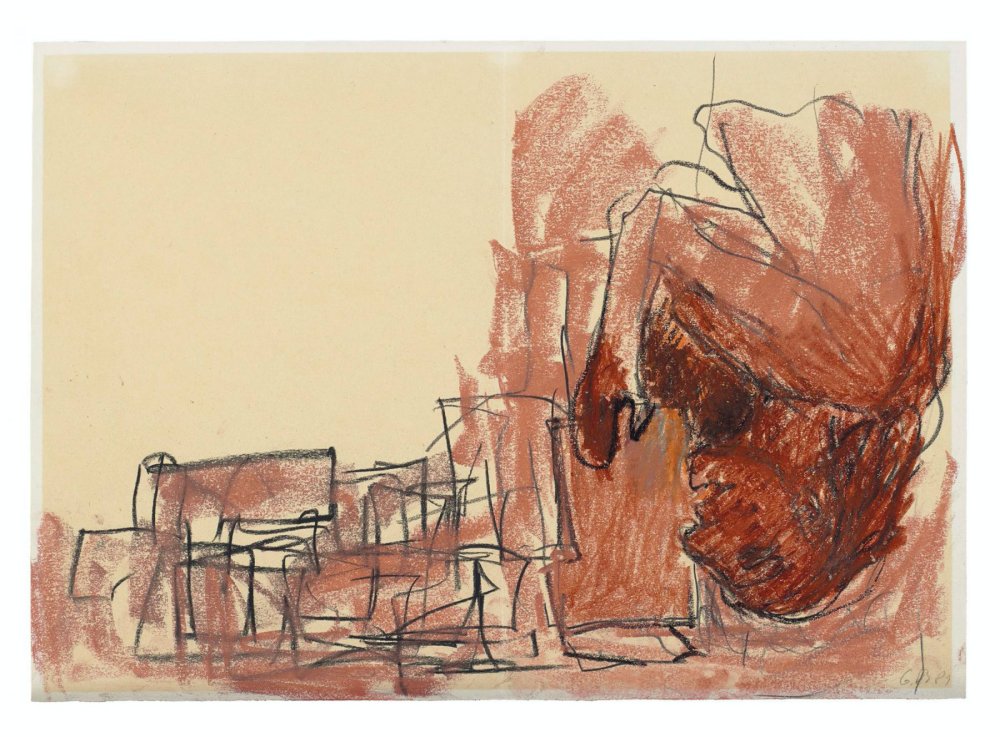 Georg Baselitz, Untitled (Reading Girl), 1981