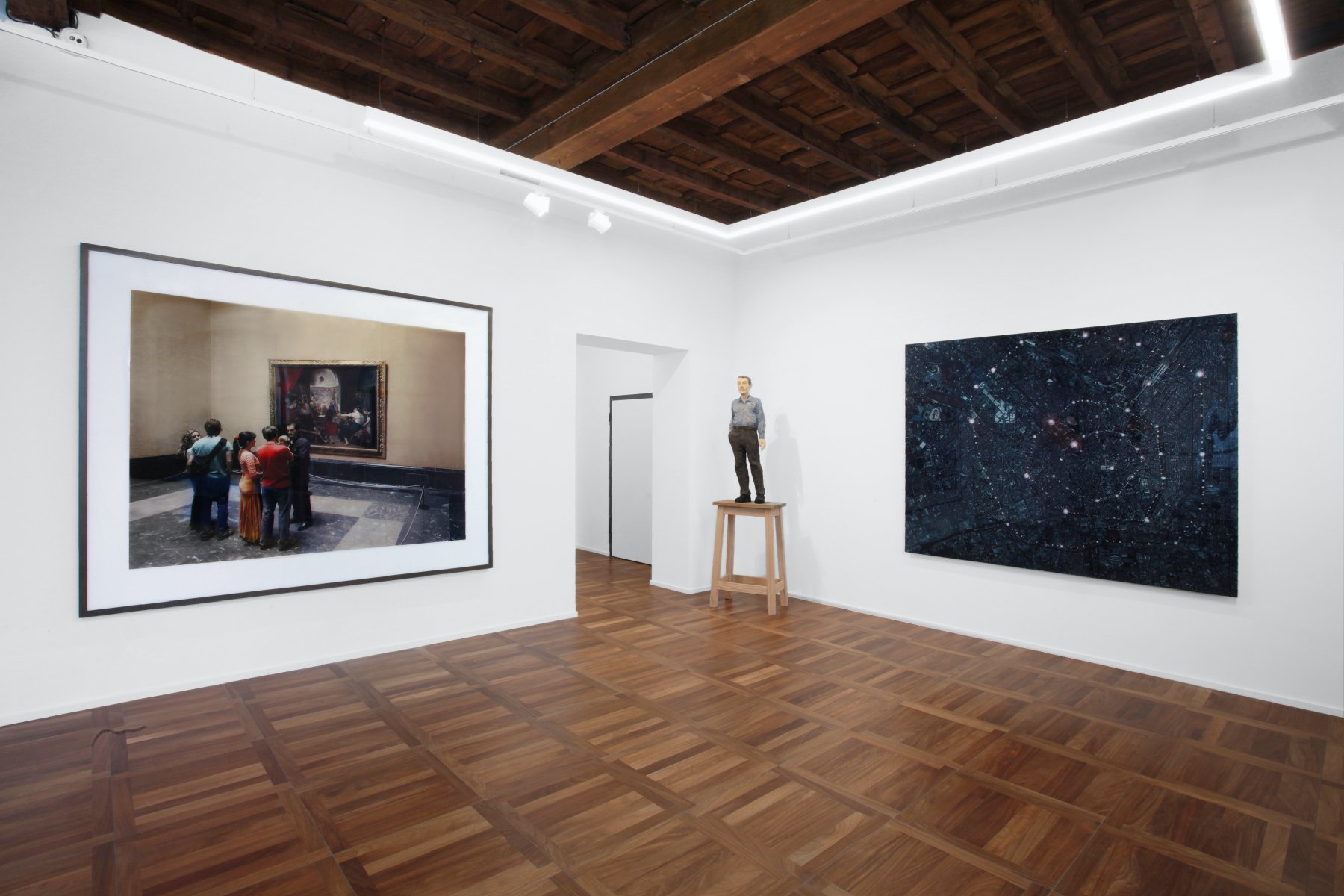 Installation image for Milano and the many artistic nuances, at Cortesi Gallery
