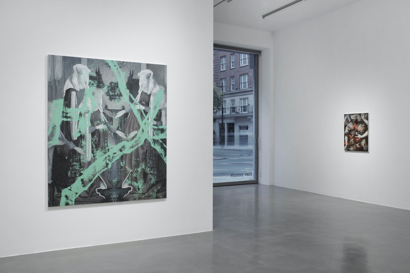 Installation image for Toby Ziegler: The sudden longing to collapse 30 years of distance, at Simon Lee Gallery