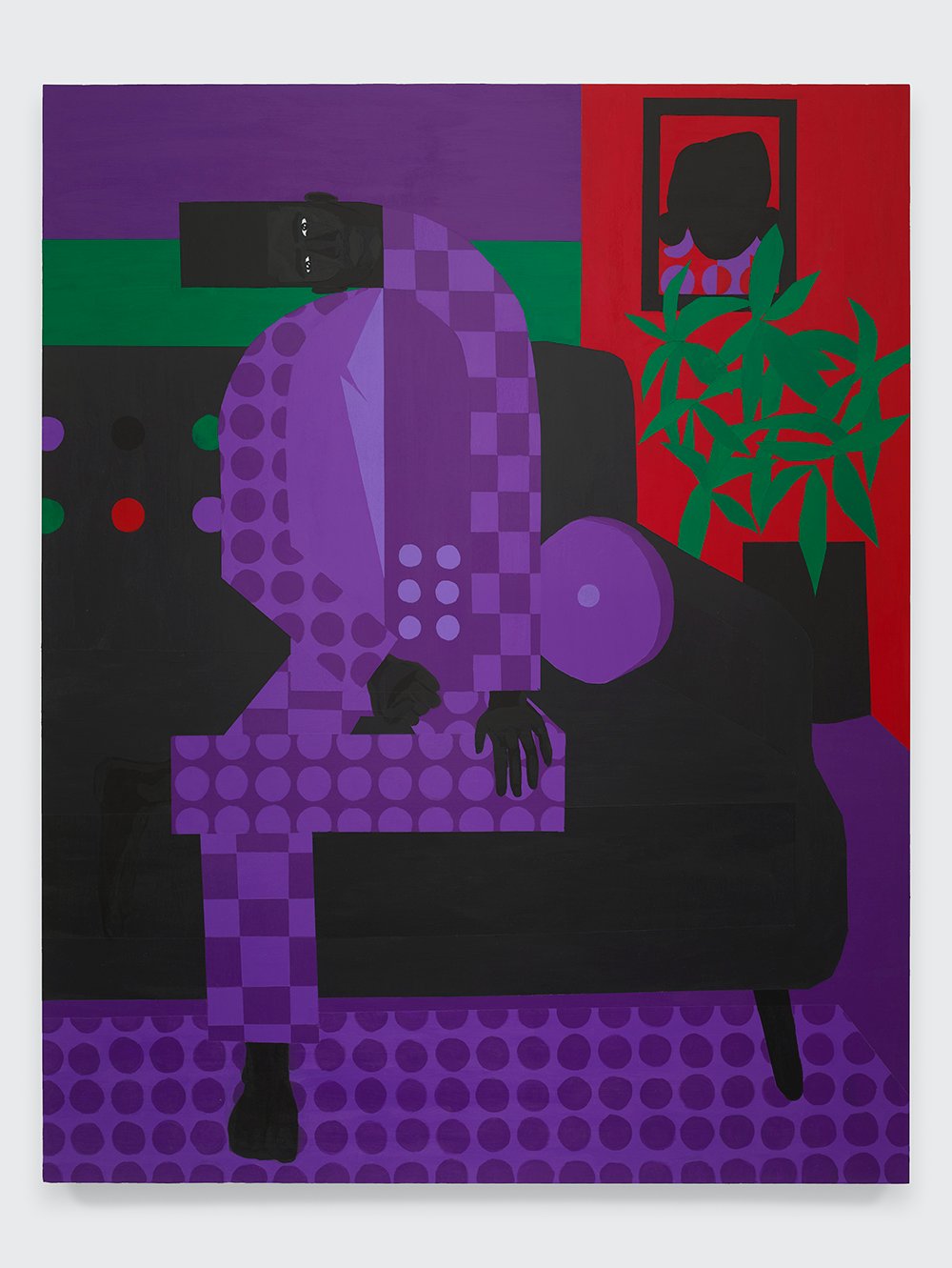 Jon Key, The Man in the Violet Suit No. 15 (Living Room), 2020