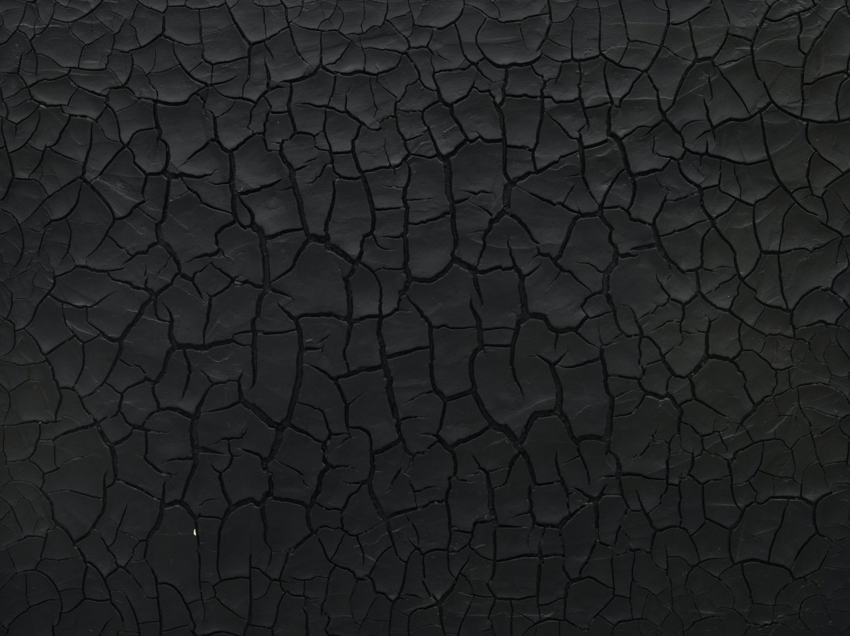 Alberto Burri, Nero Cretto, 1978