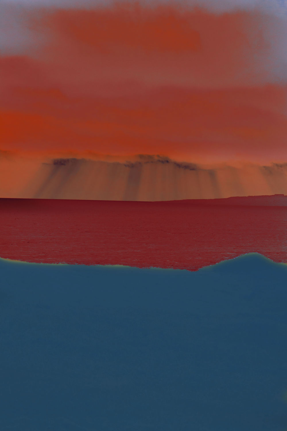 Erik Madigan Heck, Tri-Colour Seascape, The Garden, 2020