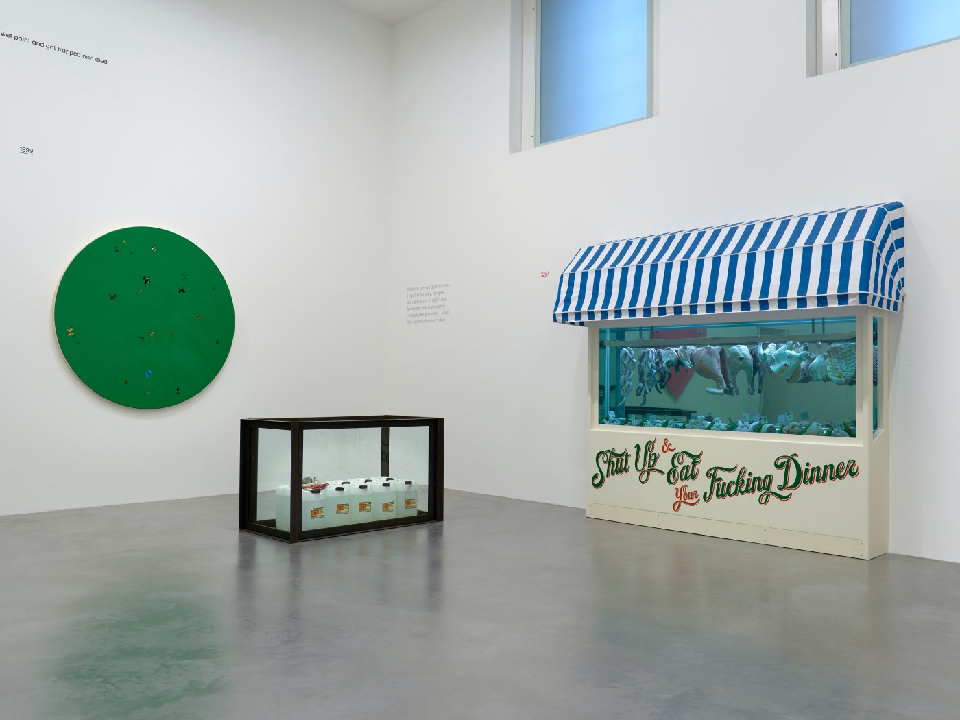 Installation image for Damien Hirst: End of a Century, at Newport Street Gallery