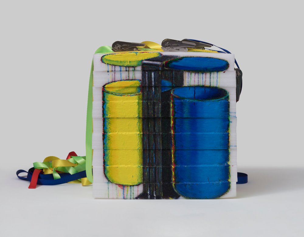 Zang Kunkun, Zipper Painting on Foam, 2020